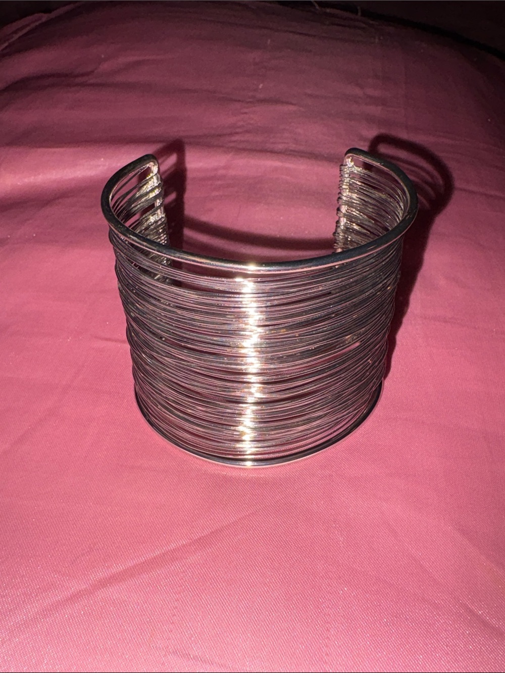 Silver Multi-Wire Cuff Bracelet - Elegant Women’s Jewelry